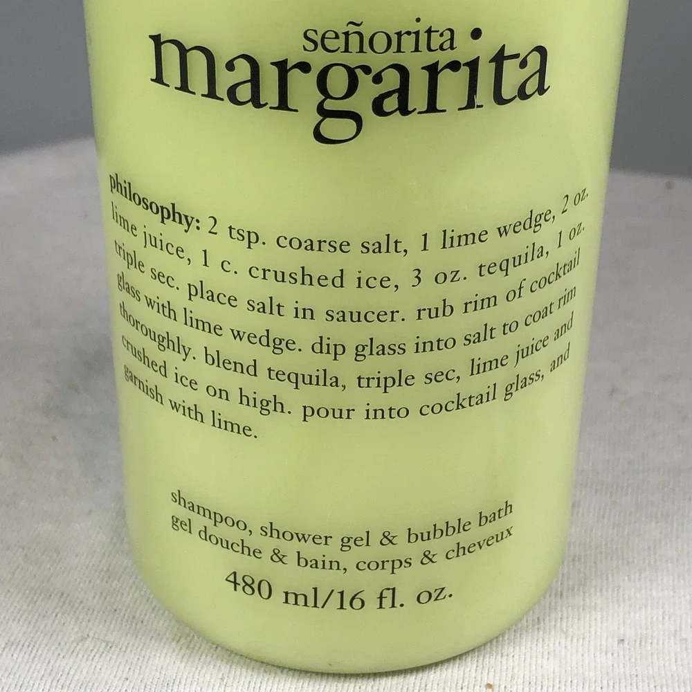 Philosophy Senorita Margarita 3 In 1 Hydrating Shower Gel Shampoo Bubble 16 oz